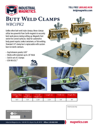 Thumbnail of document Butt Weld Clamps Flyer