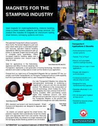Thumbnail of document Automation - Magnets in the Stamping Industry