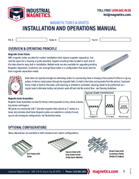 Thumbnail of document Magnetic Tube and Grate Manual