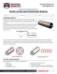 Thumbnail of document Separation Pulley Mnaual