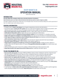 Thumbnail of document On/Off Magnetic JIG JP095R, JP155R, JF095R, JF155R