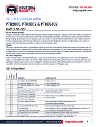 Thumbnail of document Pull Test Kit - PTK2000, PTK3002 & PTKDGT02