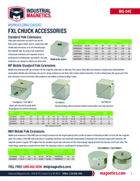Thumbnail of document FXL Electro-Perm Magnetic Chuck Accessories