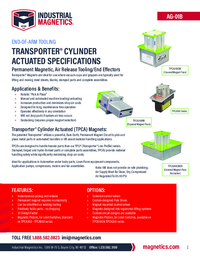 Thumbnail of document Transporter® Cylinder Actuated Magnets (TPCA)