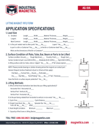 Thumbnail of document Lift Application RFQ Form