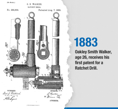 Walker 1883 Ratchet Drill Patent